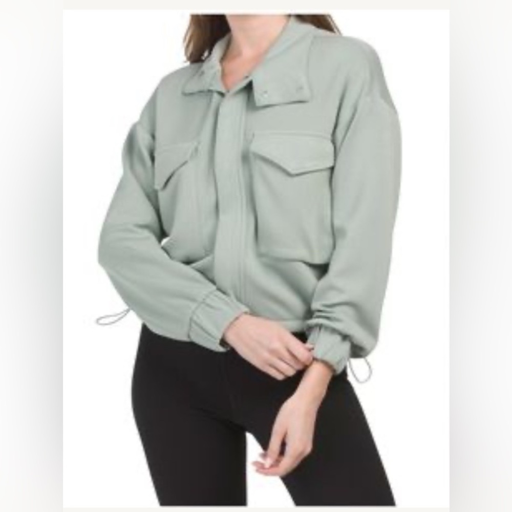 Yogalicious Women's Softlite Scuba Autumn Jacket Grey Size Medium